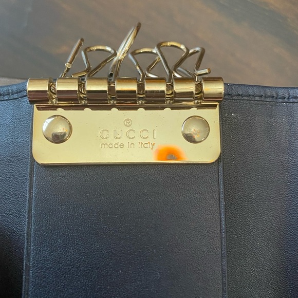 Gucci red & blue sherryline key holder - Picture 11 of 12